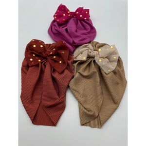 Baby Hats  with Bow 3 pack
